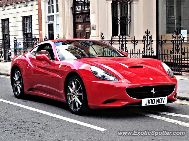 Ferrari California spotted in London, United Kingdom