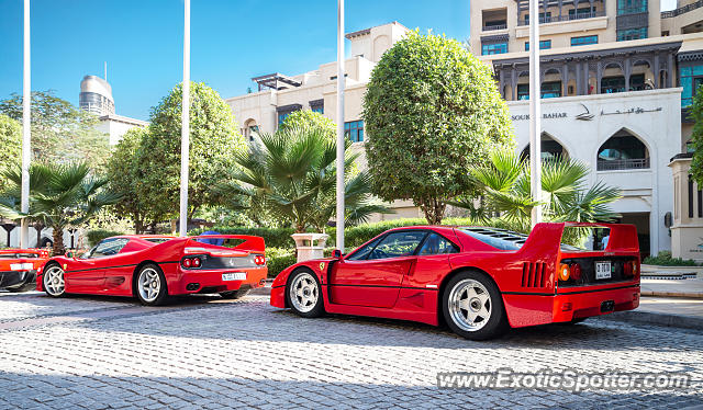Ferrari F40 spotted in Dubai, United Arab Emirates