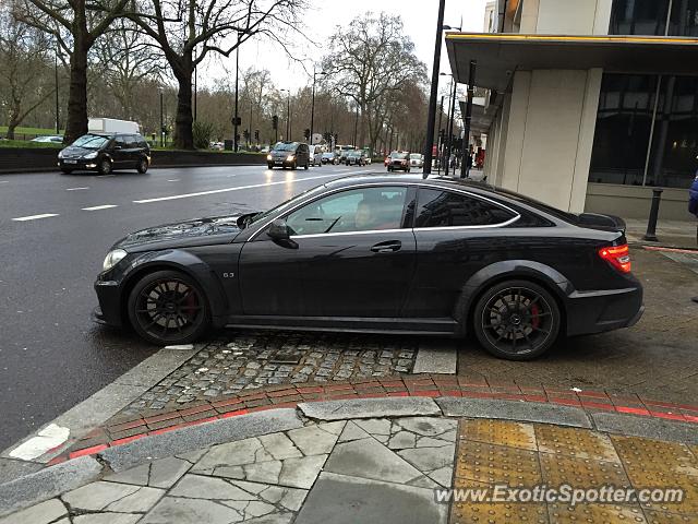 Mercedes C63 AMG Black Series spotted in London, United Kingdom