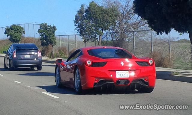 Ferrari 458 Italia spotted in Palos Verdes, California