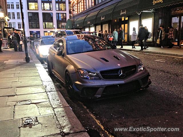 Mercedes C63 AMG Black Series spotted in London, United Kingdom