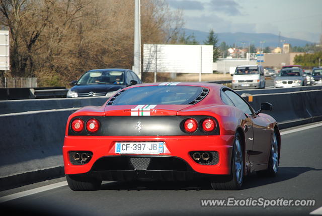 Ferrari 360 Modena spotted in Highway, France