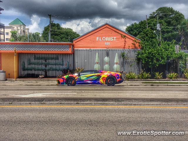 Lamborghini Aventador spotted in Fort Lauderdale, Florida