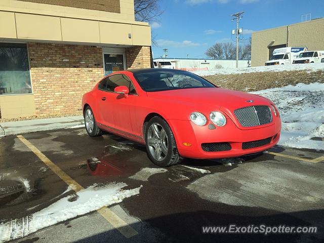 Bentley Continental spotted in Burnsville, Minnesota