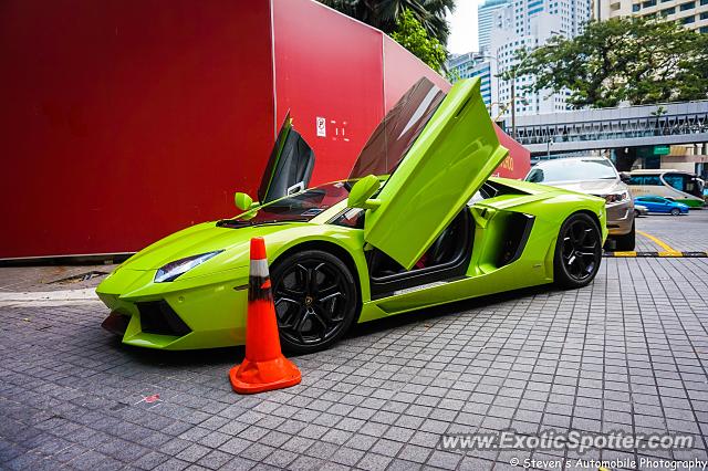 Lamborghini Aventador spotted in Kuala Lumpur, Malaysia
