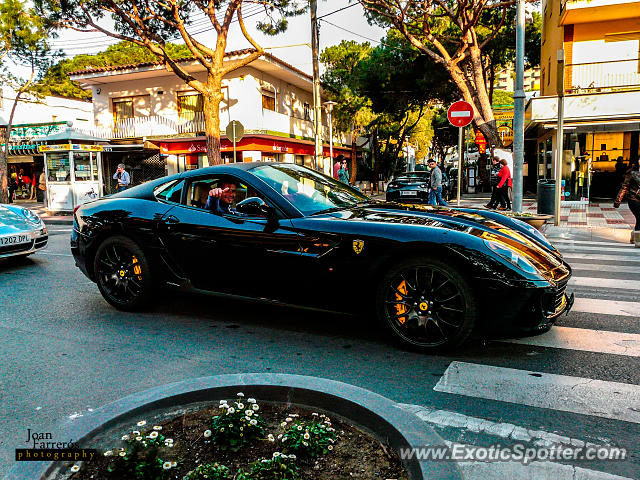 Ferrari 599GTB spotted in Platja d'Aro, Spain