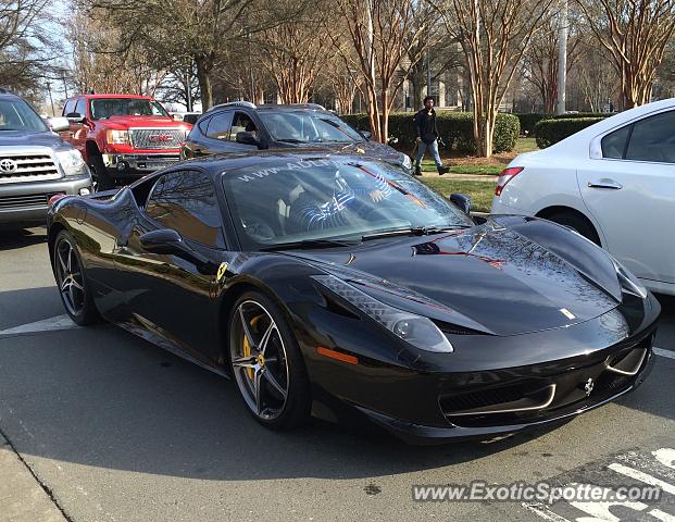 Ferrari 458 Italia spotted in Charlotte, North Carolina