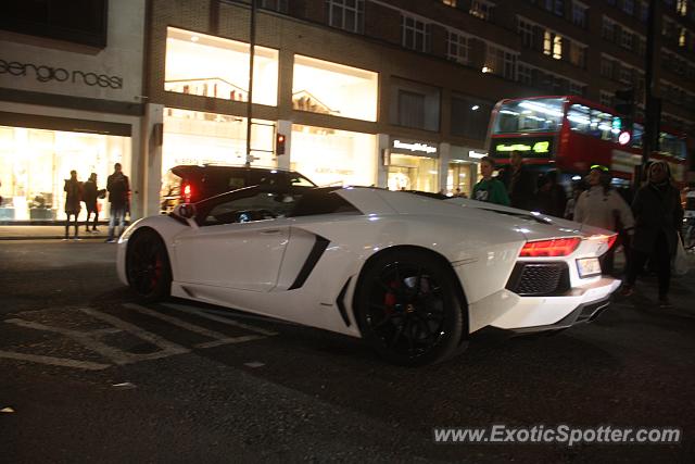 Lamborghini Aventador spotted in London, United Kingdom