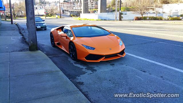 Lamborghini Huracan spotted in Seattle, Washington