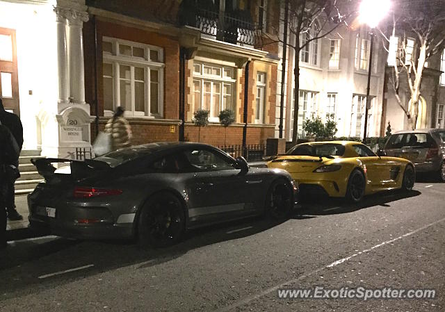 Mercedes SLS AMG spotted in London, United Kingdom