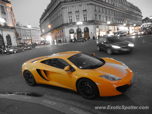 Mclaren MP4-12C spotted in Paris, France