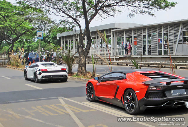 Lamborghini Aventador spotted in Jakarta, Indonesia