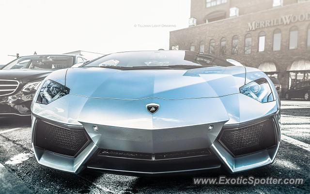 Lamborghini Aventador spotted in Birmingham, Michigan