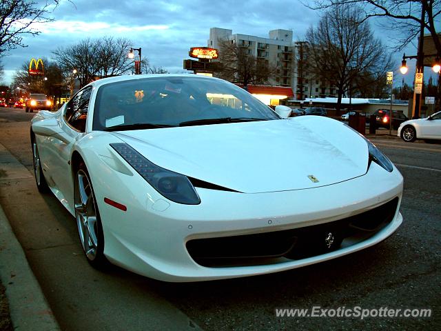Ferrari 458 Italia spotted in Sugar House, Utah