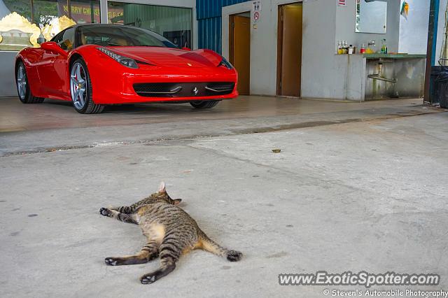 Ferrari 458 Italia spotted in Kuala Lumpur, Malaysia
