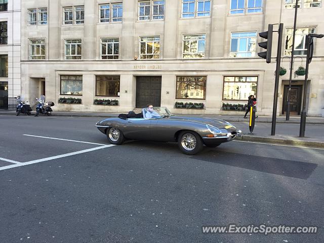 Jaguar E-Type spotted in London, United Kingdom