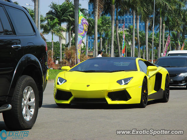 Lamborghini Aventador spotted in Jakarta, Indonesia