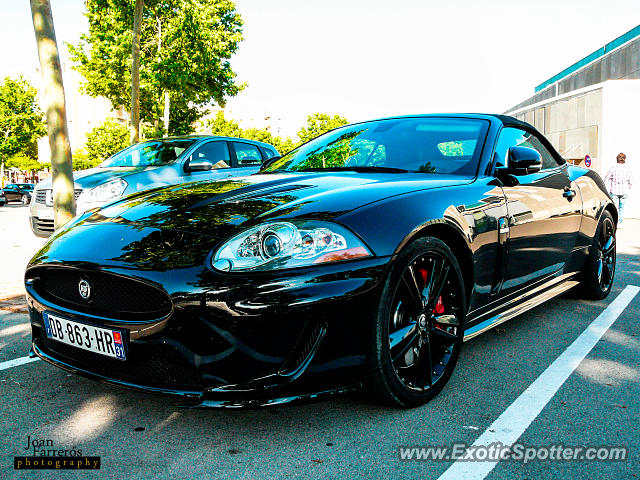 Jaguar XKR spotted in Platja d'Aro, Spain