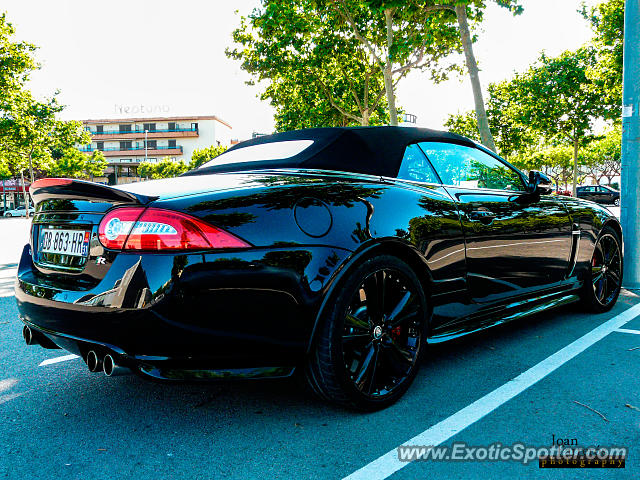 Jaguar XKR spotted in Platja d'Aro, Spain