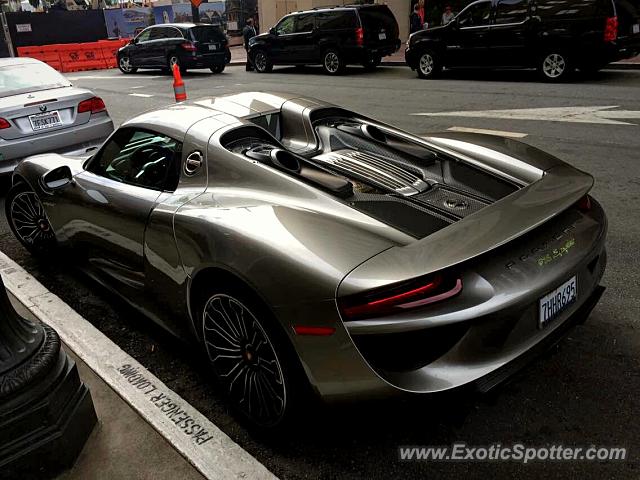 Porsche 918 Spyder spotted in San francisco, California