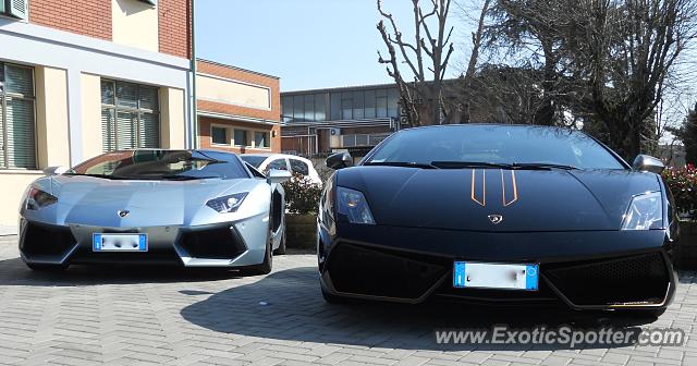 Lamborghini Aventador spotted in Snt'Agata BO, Italy