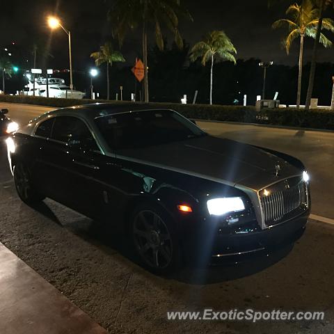 Rolls-Royce Wraith spotted in Miami Beach, Florida