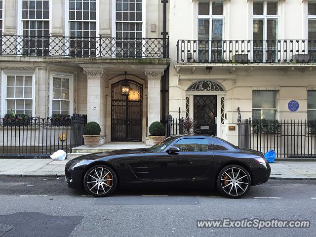 Mercedes SLS AMG spotted in London, United Kingdom