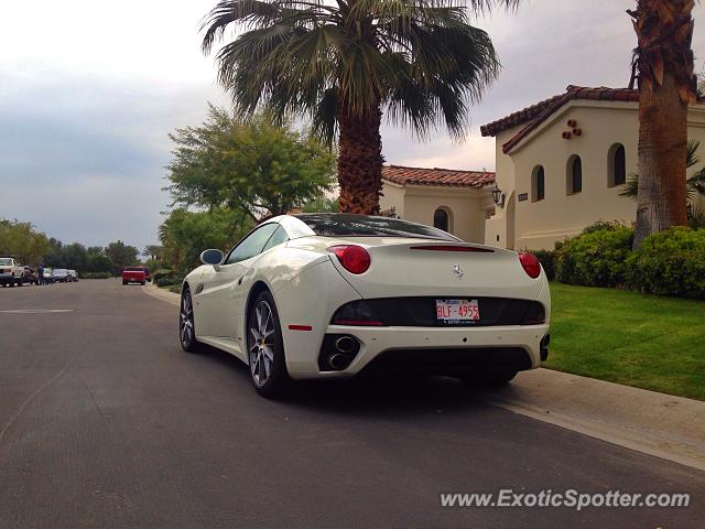 Ferrari California spotted in Indian Wells, California