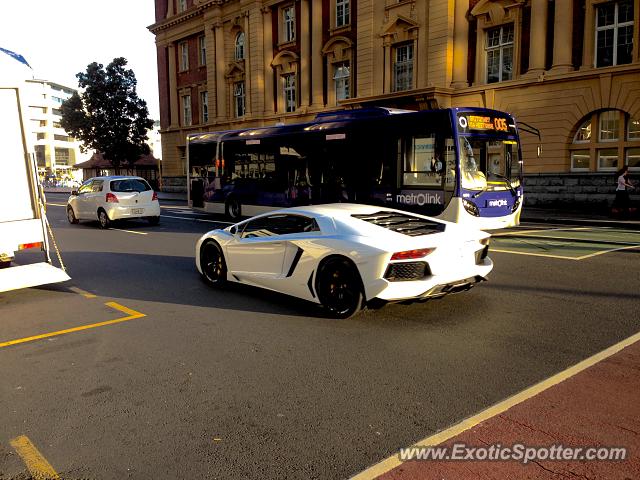 Lamborghini Aventador spotted in Auckland, New Zealand