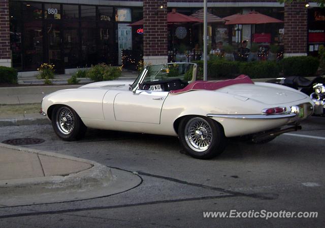 Jaguar E-Type spotted in Downers Grove, Illinois
