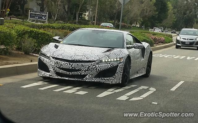 Acura NSX spotted in Westlake Village, California
