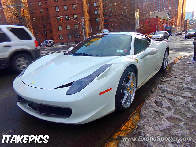 Ferrari 458 Italia spotted in Manhattan, New York