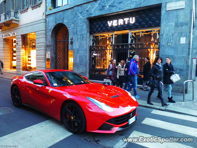 Ferrari F12 spotted in Milano, Italy