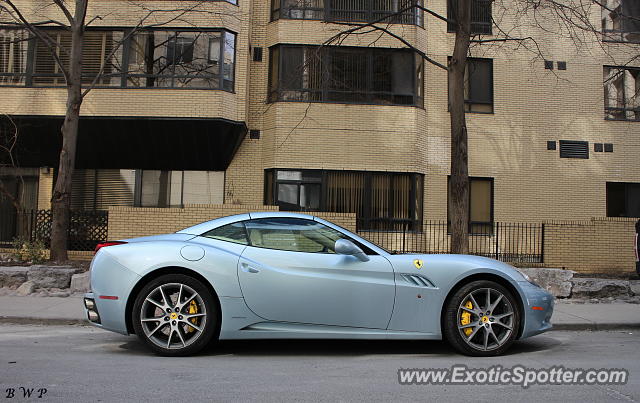 Ferrari California spotted in Toronto, Canada