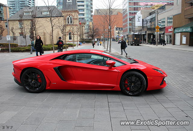 Lamborghini Aventador spotted in Toronto, Canada
