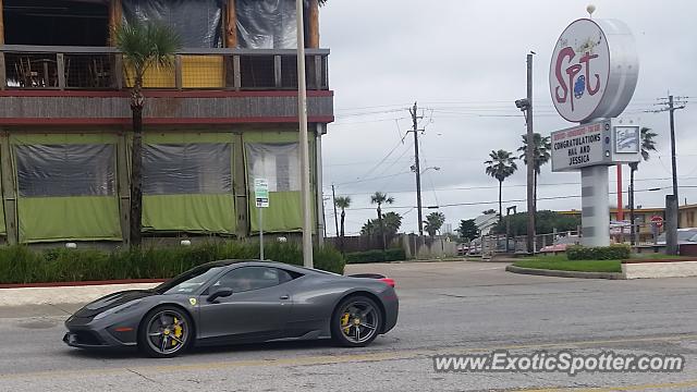 Ferrari 458 Italia spotted in Galveston, Texas