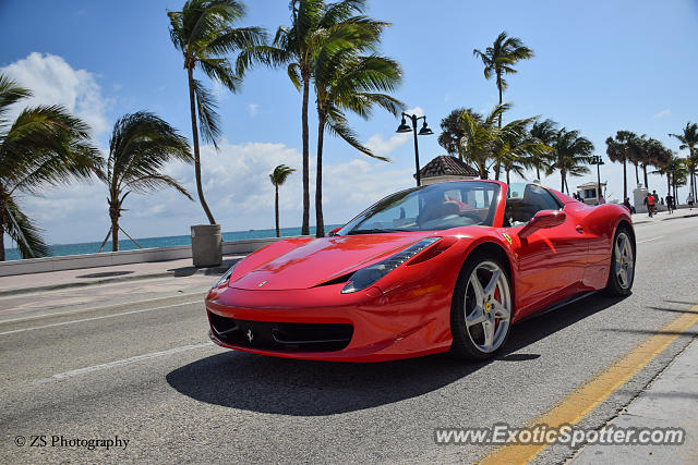 Ferrari 458 Italia spotted in Fort Lauderdale, Florida