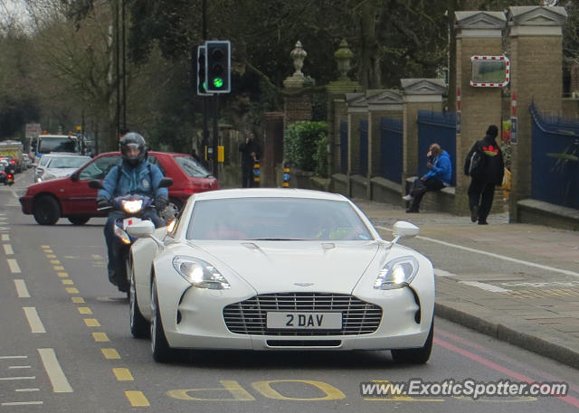 Aston Martin One-77 spotted in London, United Kingdom