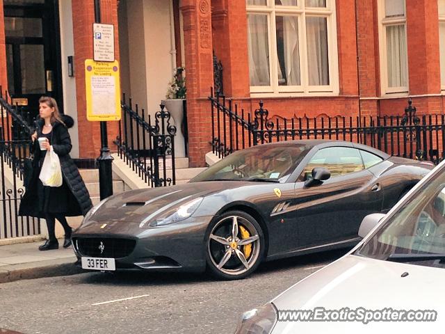 Ferrari California spotted in London, United Kingdom