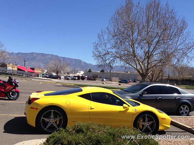 Ferrari 458 Italia spotted in Albuquerque, New Mexico