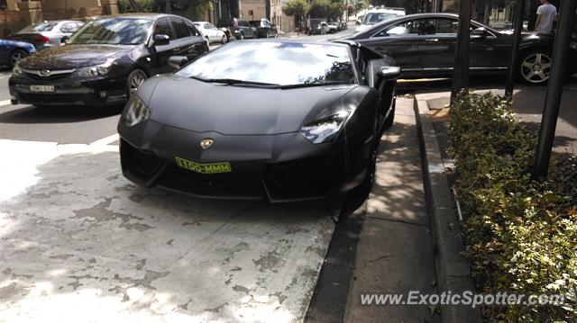 Lamborghini Aventador spotted in Sydney, NSW, Australia