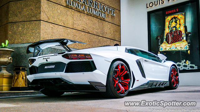 Lamborghini Aventador spotted in Kuala Lumpur, Malaysia