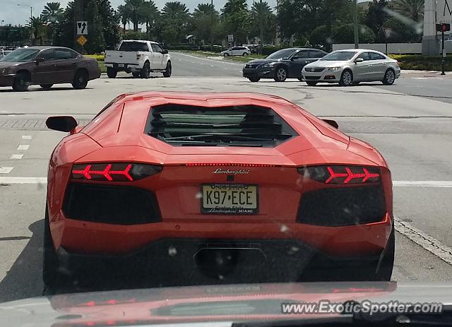 Lamborghini Aventador spotted in Orlando, United States