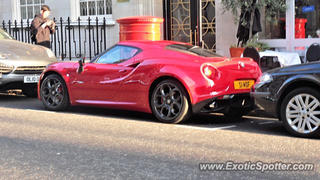 Alfa Romeo 4C spotted in London, United Kingdom