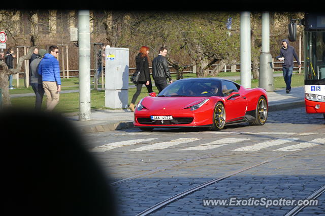 Ferrari 458 Italia spotted in Prague, Czech Republic