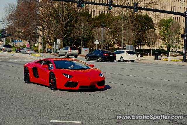 Lamborghini Aventador spotted in Atlanta, Georgia