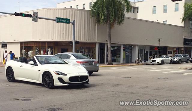 Maserati GranTurismo spotted in Miami beach, Florida