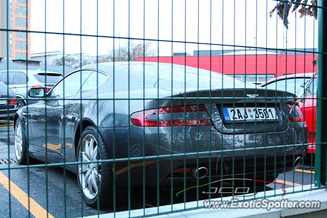 Aston Martin DB9 spotted in Prague, Czech Republic