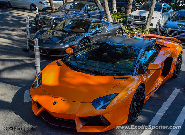 Lamborghini Aventador spotted in Bal Harbour, Florida
