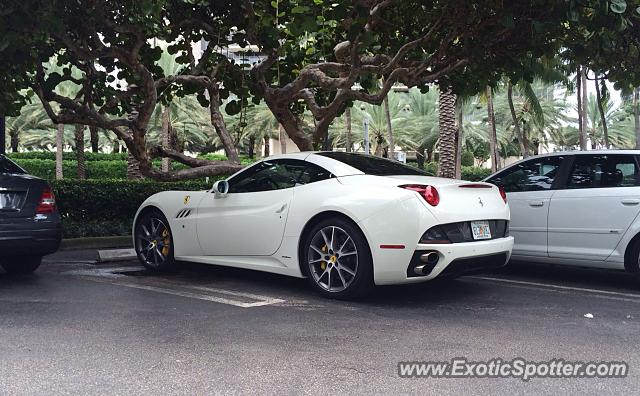 Ferrari California spotted in Miami beach, Florida